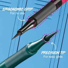 Maybelline Eyestudio Master Precise, negro mate para un color intenso.