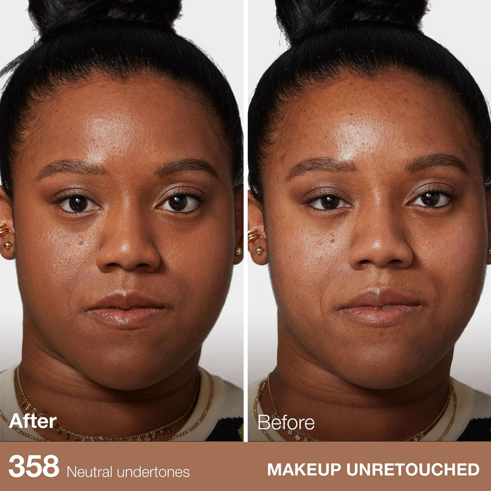 Maybelline Fit Me Latte: acabado mate que minimiza poros visibles.