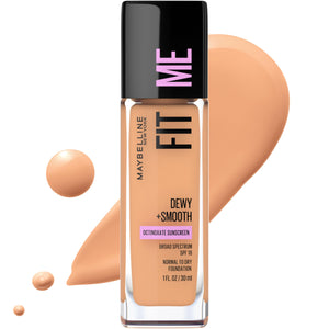 Maybelline Fit Me: aplicación con dedos para un acabado hidratante y natural.