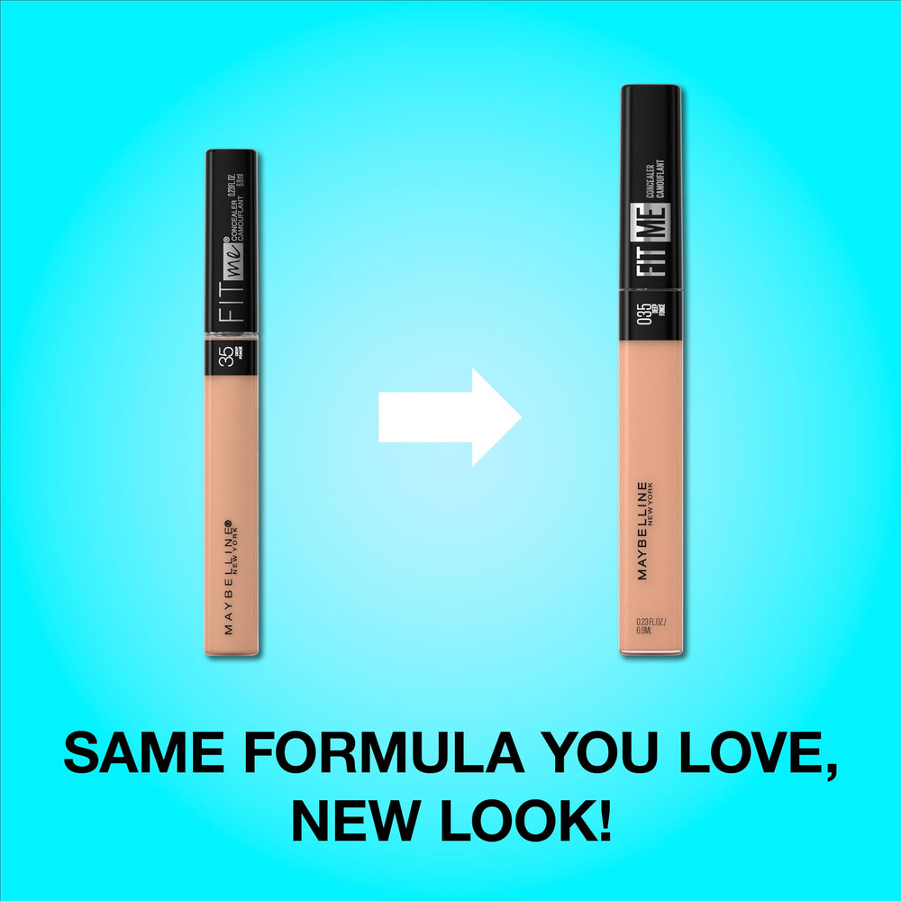 Corrector líquido Maybelline Fit Me con cobertura natural para tono de piel.