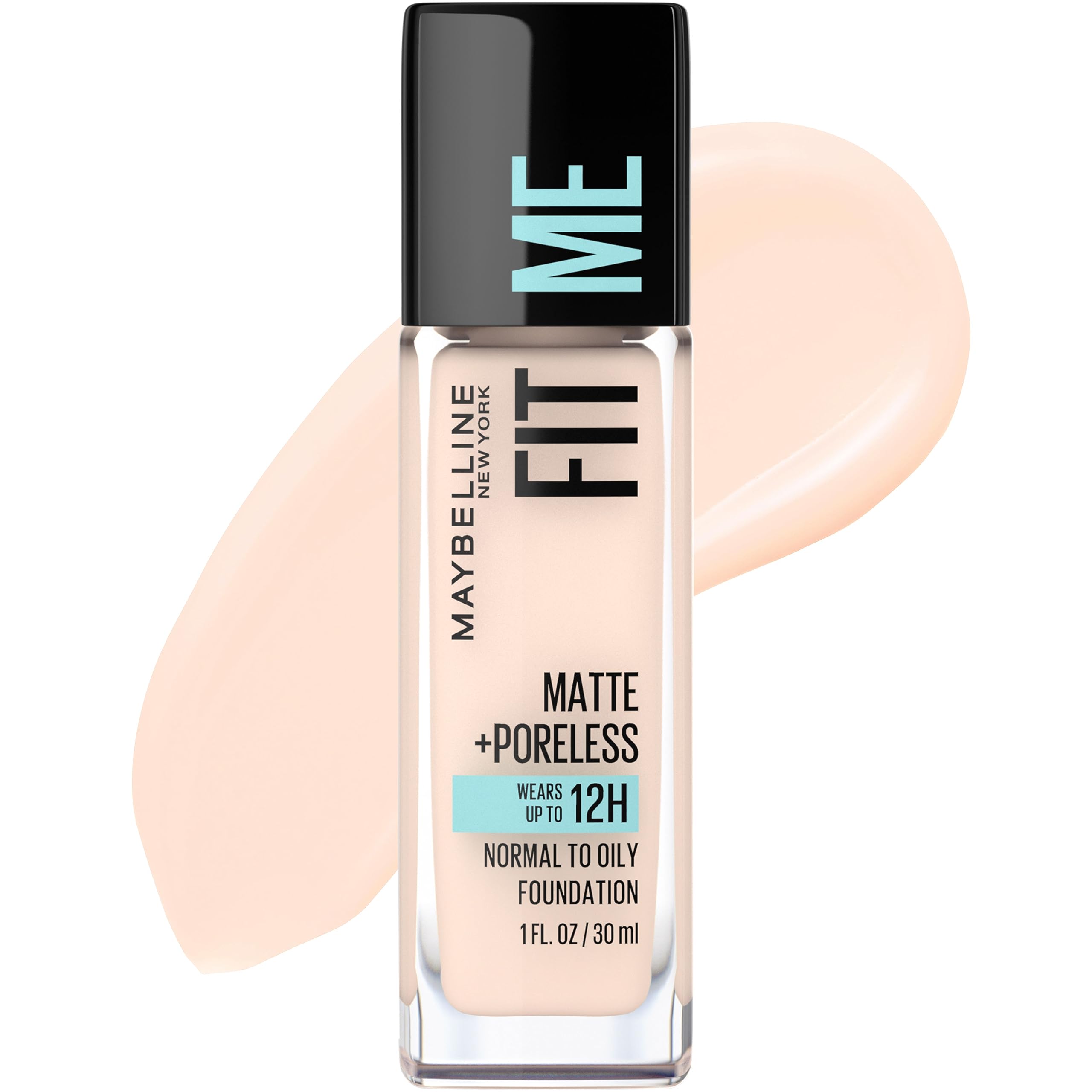Maybelline Fit Me: botella con acabado mate y control de brillos para un look natural