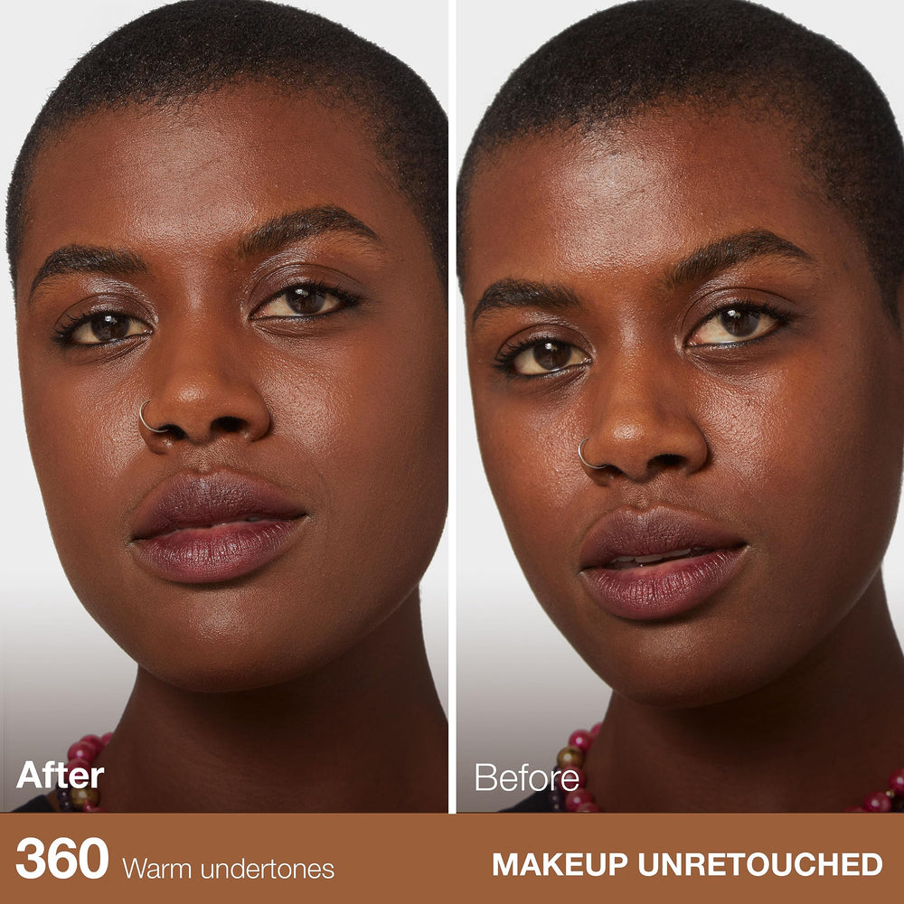 Maybelline Fit Me, aplicación facial en tono Mocha, cobertura ajustable para un acabado natural.