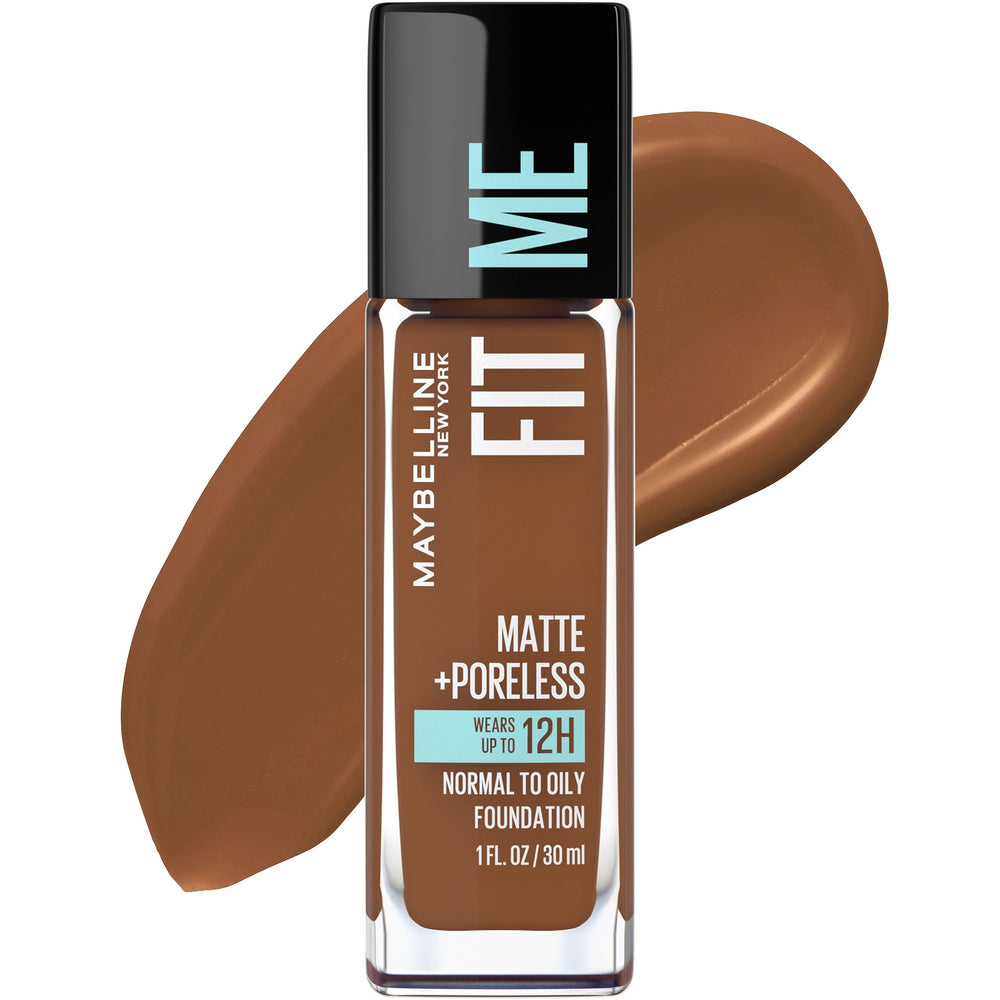 Maybelline Fit Me Matte + Poreless botella Dorado Profundo para piel normal a grasa