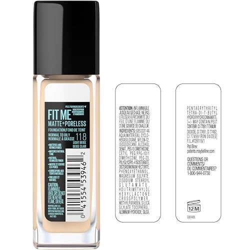 MAYBELLINE Fit Me Matte Poreless: look natural con polvos para fijar.