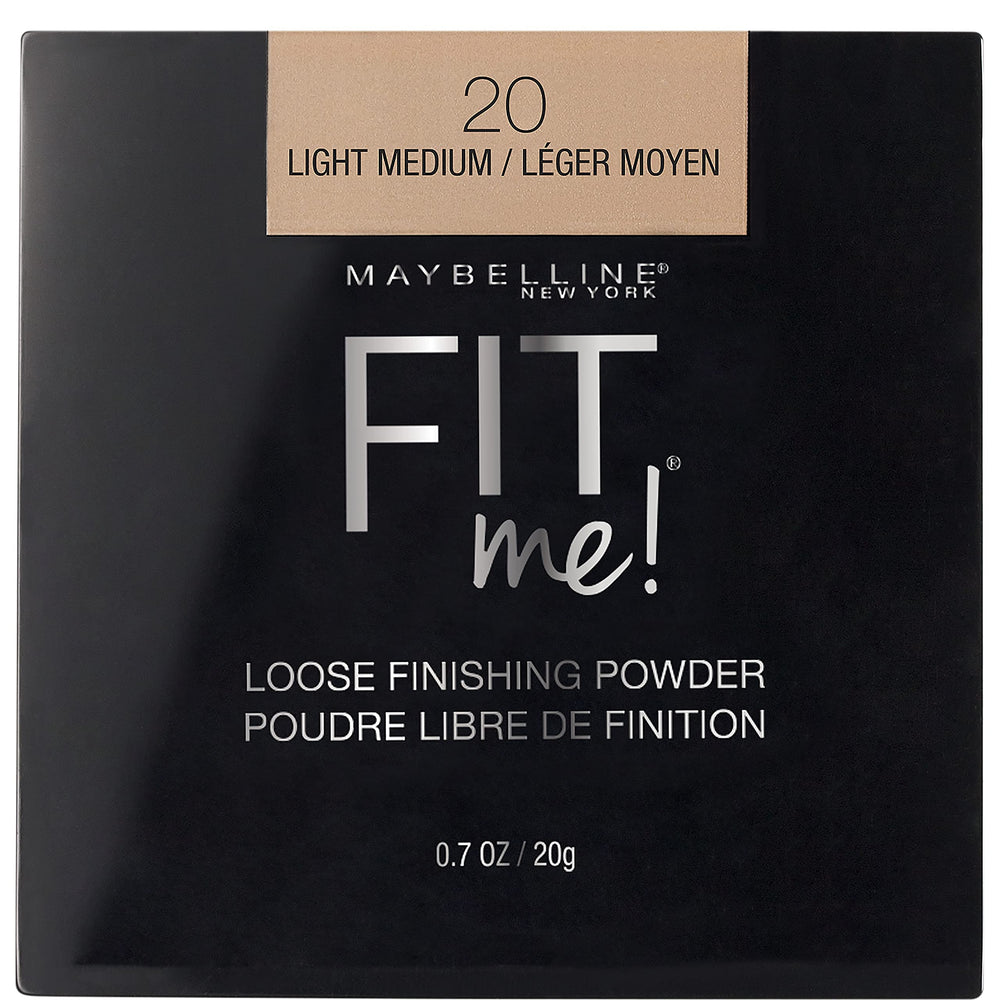 MAYBELLINE Fit Me polvo suelto fijador, controla el brillo y fija la base