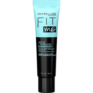 Maybelline Fit Me Primer frasco muestra acabado mate que controla brillos
