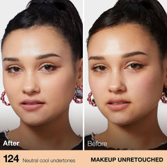 Textura mate de Maybelline Fit Me, acabado suave sin brillo.