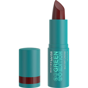Barra Maybelline Green Edition Butter Cream labios con color intenso para un acabado suave.