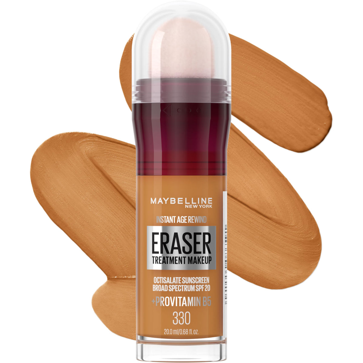 Maybelline Instant Age Rewind: aplicador-esponja para difuminar líneas y tono natural.