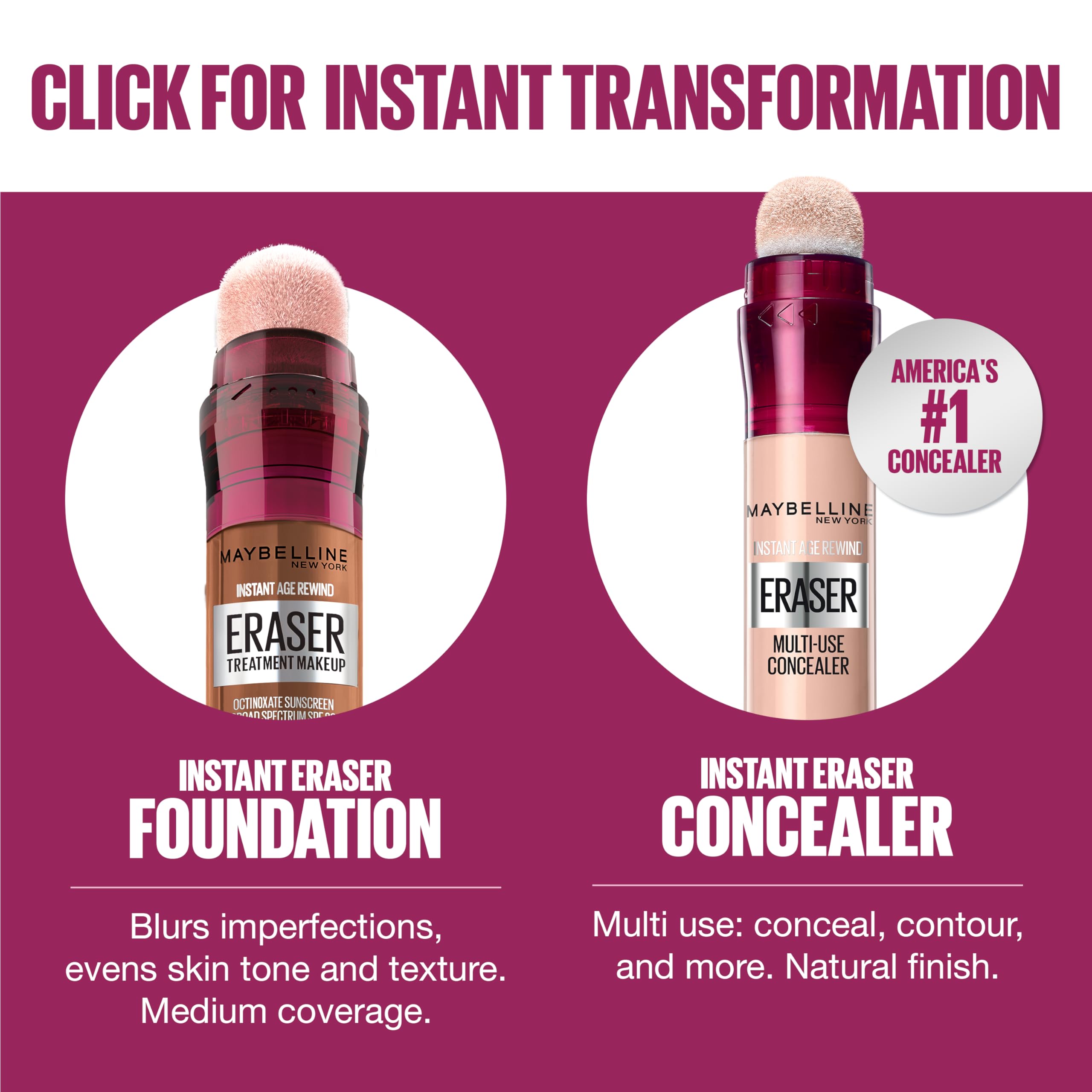 Maybelline Instant Age Rewind: textura-cremosa que se aplica suave.