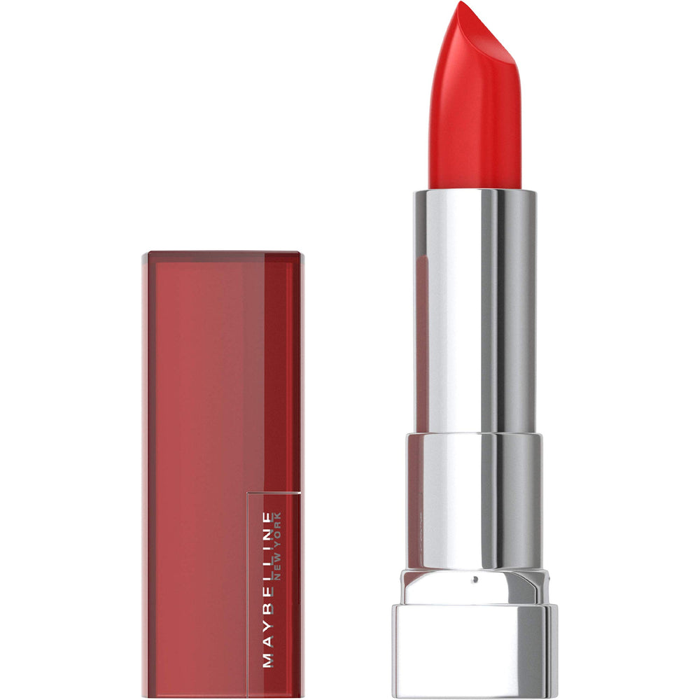 MAYBELLINE Color Sensacional Labial 645 Rojo Renacer: color intenso para impacto diario.