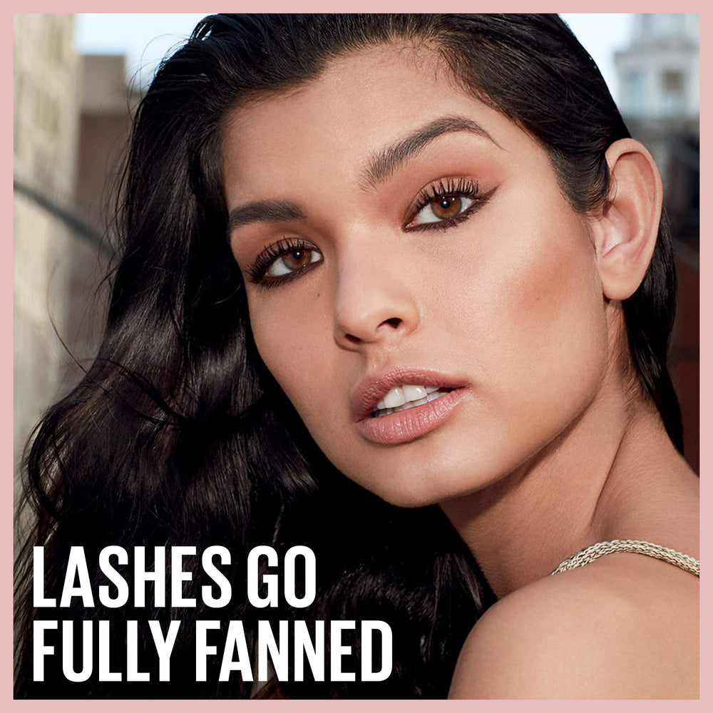 MAYBELLINE Lash Sensational: comparación visual de antes y después de la máscara
