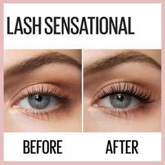 MAYBELLINE Lash Sensational: primer plano de pestañas definidas y sin grumos