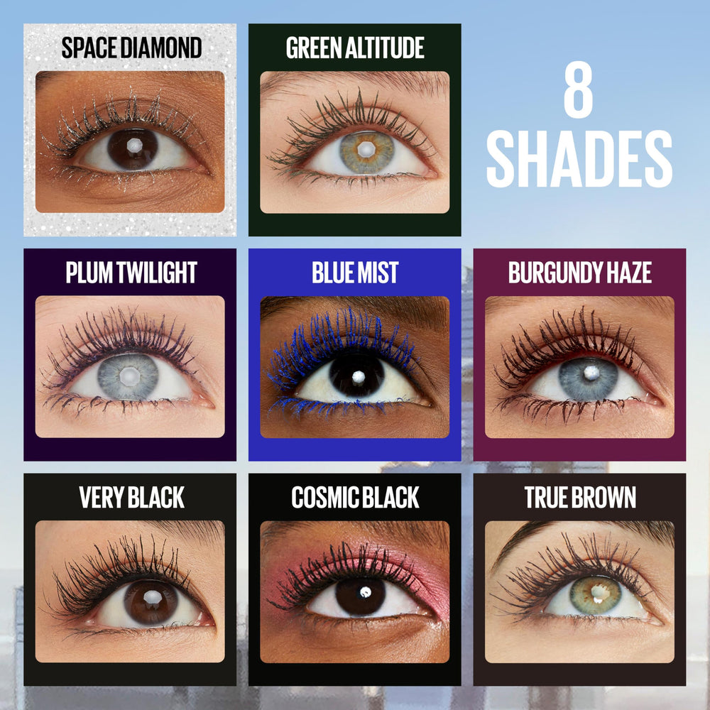 Maybelline Lash Sensational Space Diamond, efecto diamante que acentúa longitud.