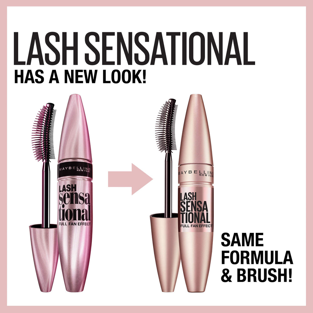 MAYBELLINE Lash Sensational: máscara a prueba de agua para pestañas definidas