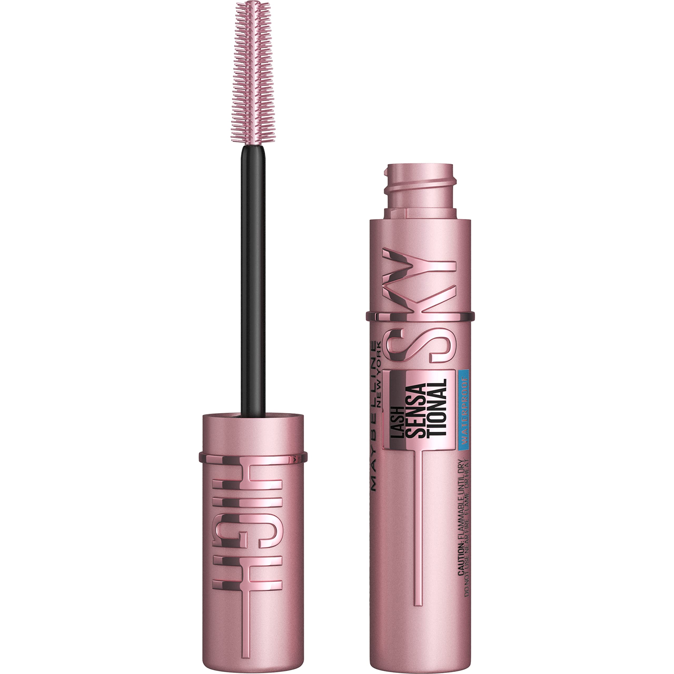 MAYBELLINE Lash Sensational Sky High con aplicador Flex Tower, alarga y volumeniza pestañas