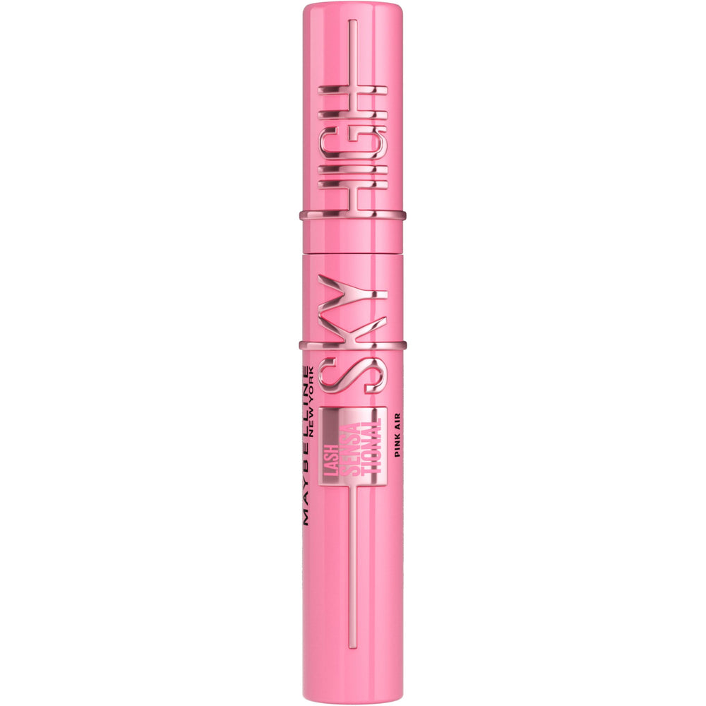 Maybelline Lash Sensational Sky High Pink Air, empaque rosa, ideal para iniciar tu rutina diaria.