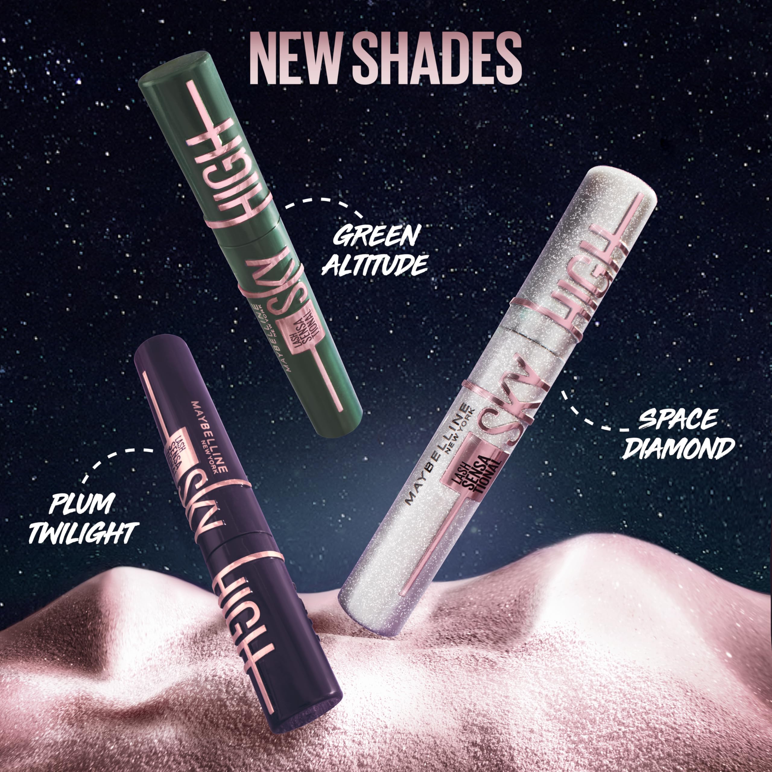Maybelline Lash Sensational Sky High, tonos disponibles para looks variados.