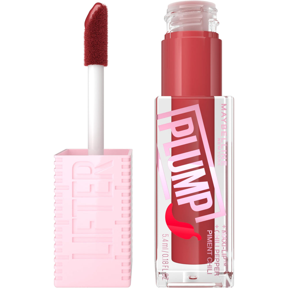MAYBELLINE Lifter Gloss Plump con aplicador XL para brillo intenso y levantamiento de labios