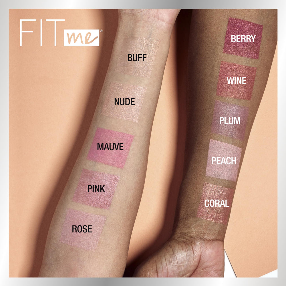 Maybelline Fit Me Blush ideal para looks de día a noche con facilidad.