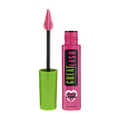 MAYBELLINE máscara de pestañas, empaque listo para uso diario, enfoque visual del packaging.