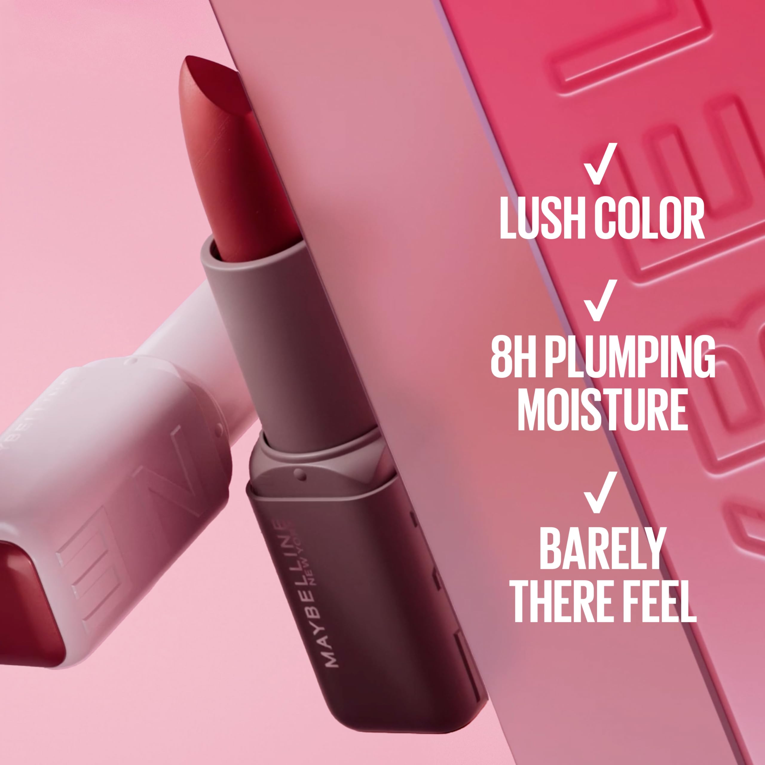 Maybelline labial sérum hidratante: tono rojo medio con acabado mate
