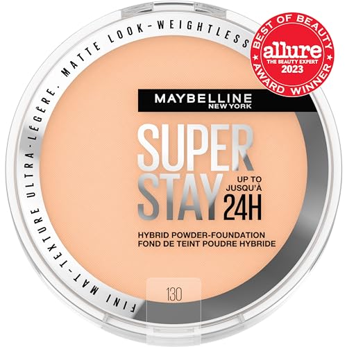 Maybelline Super Stay: cobertura de media a total para un rostro uniforme.