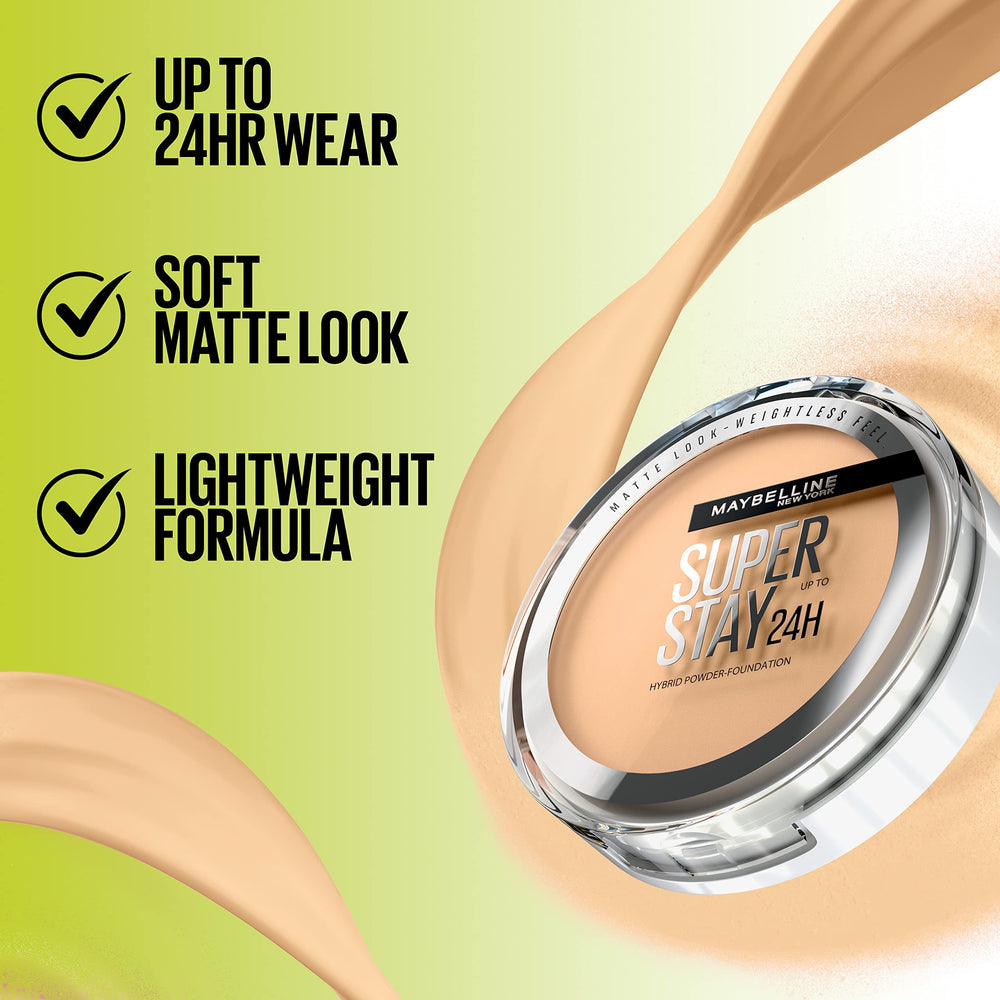 Maybelline Super Stay: amplia gama de 16 tonos para diferentes pieles.