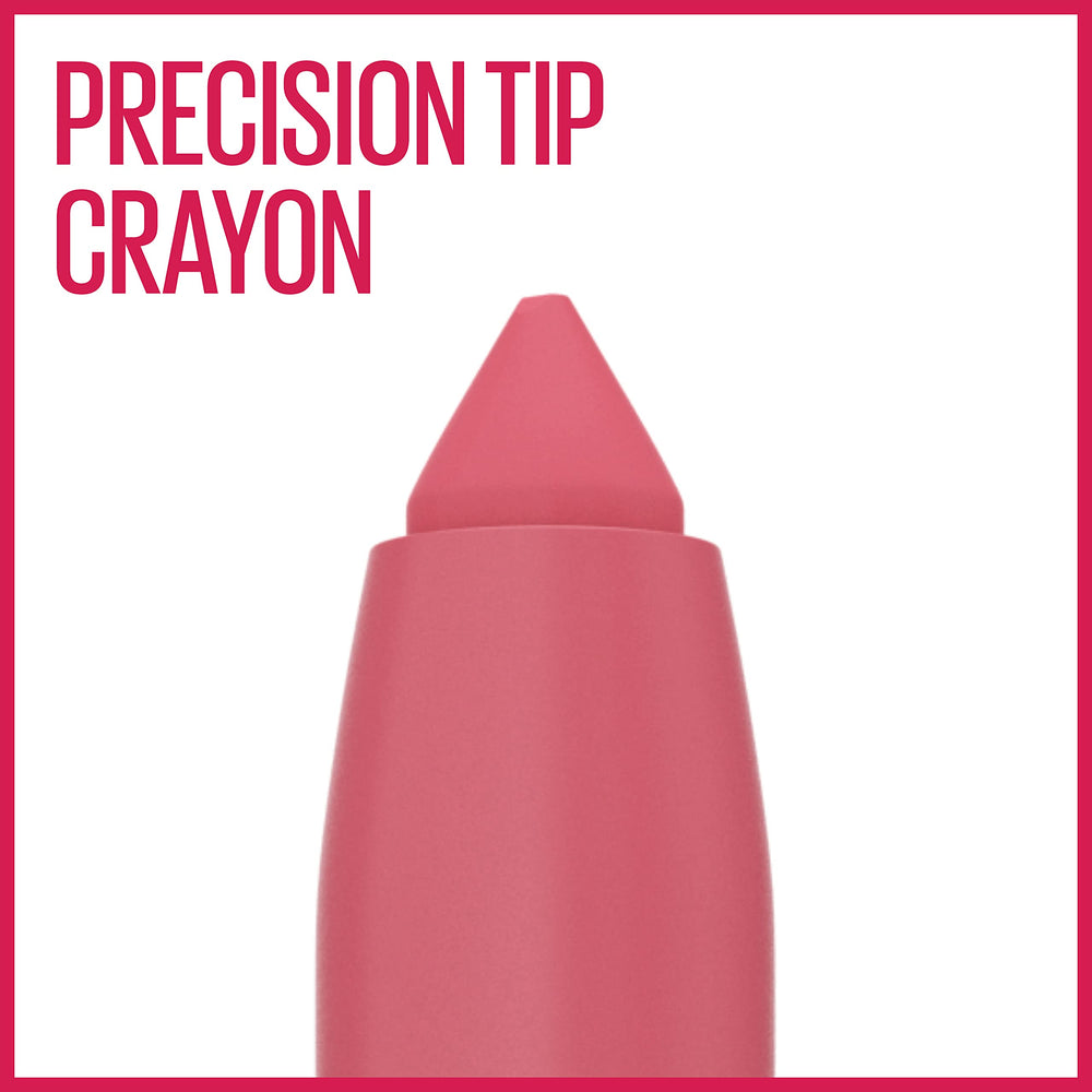 Maybelline Super Stay Ink Crayon: textura mate suave para cobertura uniforme.