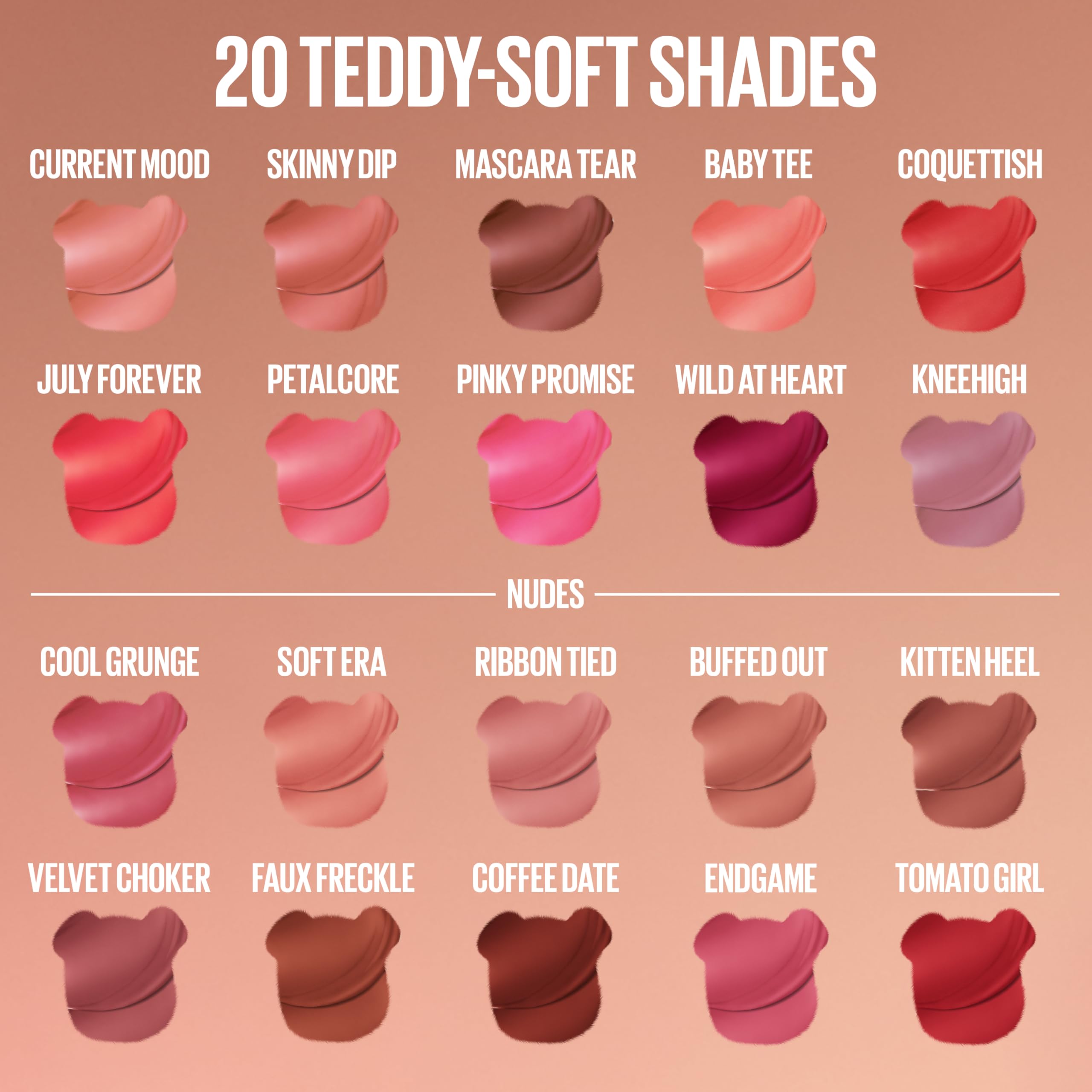Maybelline Teddy Tint, color modulable para acabado suave o intenso