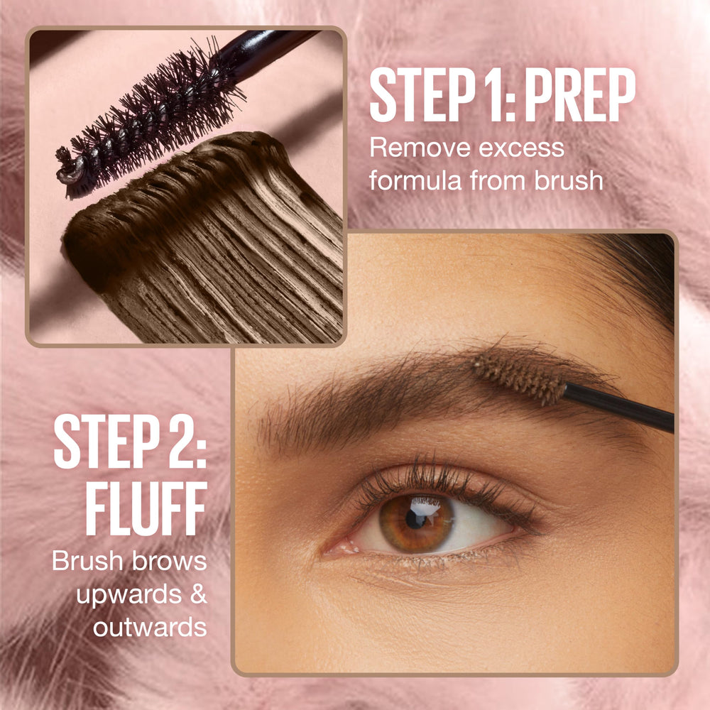 Maybelline Superfluff Cejas: tono natural marrón medio para realce equilibrado