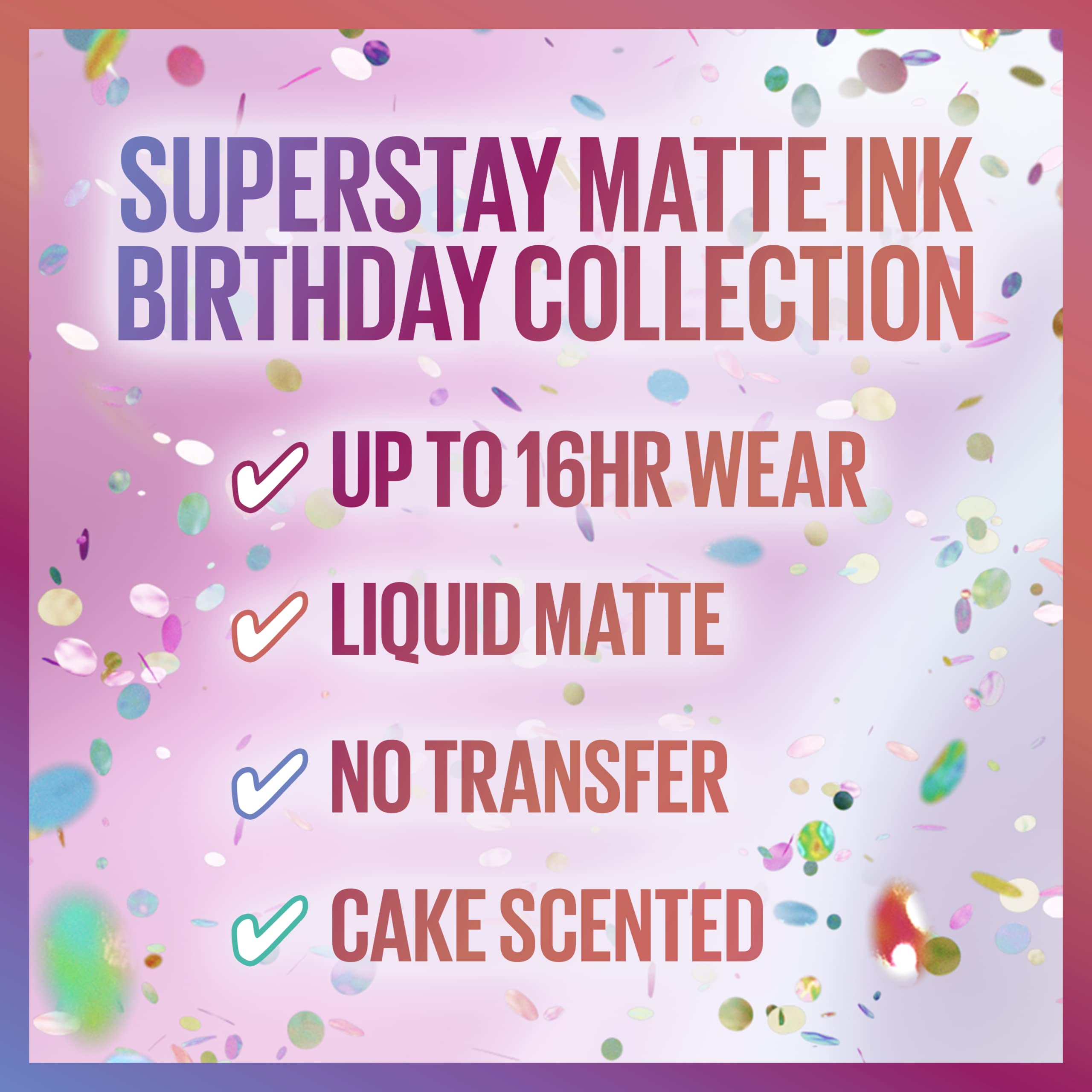 Maybelline SuperStay Matte Ink, tonos de cumpleaños para marcar estilo.