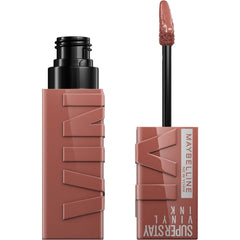 Maybelline Super Stay Vinyl Ink, aplicador preciso para labios definidos y trazo limpio.