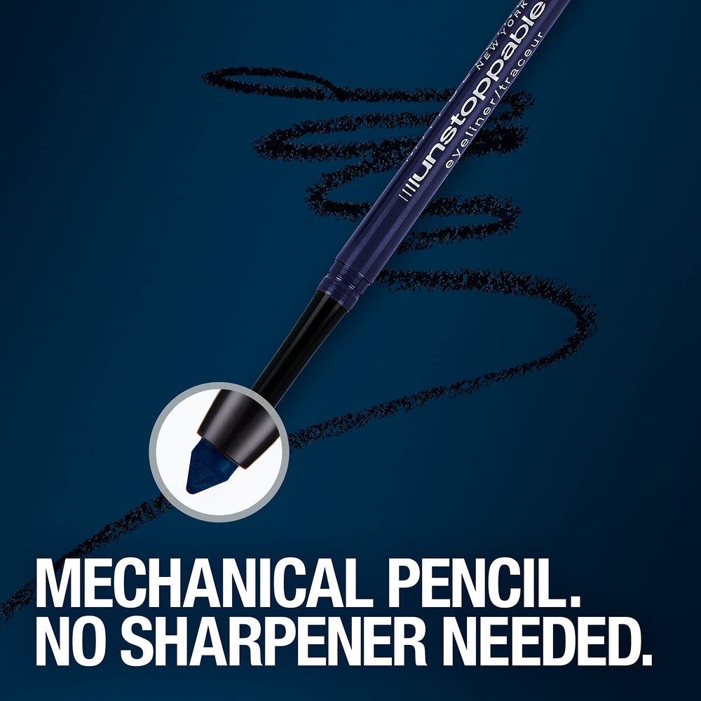 Set de 2 delineadores Maybelline Unstoppable azul Sapphire para retoques.