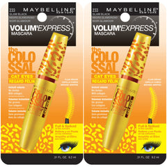 Maybelline Volum' Express Colossal Cat Eyes con brocha garra para volumen instantáneo.