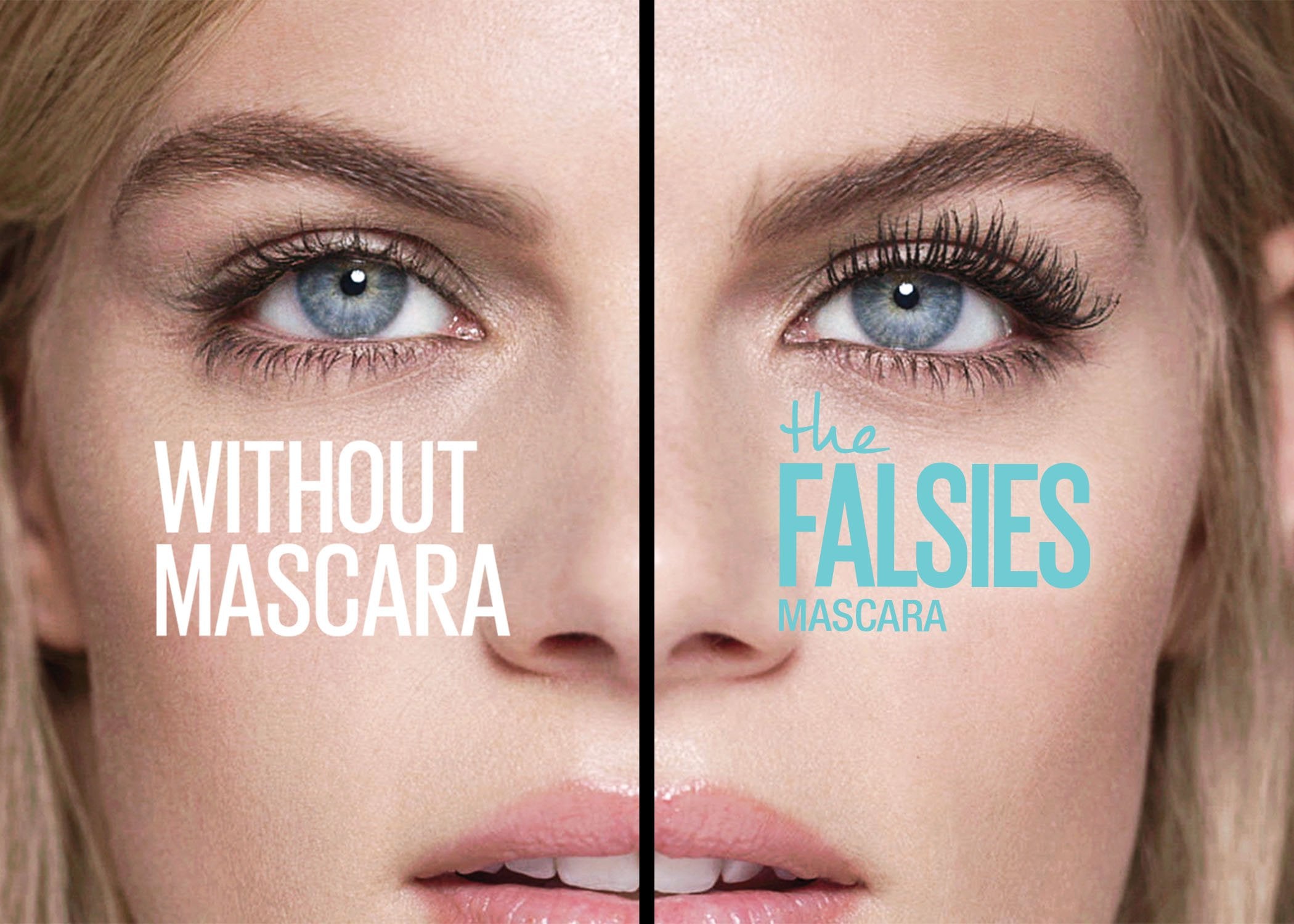 Efecto pestañas largas de día con Falsies.