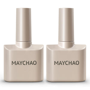 MAYCHAO base gel 15ml para uñas, acabado liso y duradero.