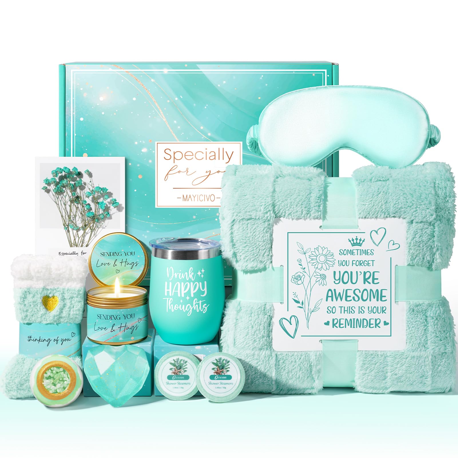 MAYICIVO cesta spa océano: regalo perfecto para momentos de autocuidado en casa.