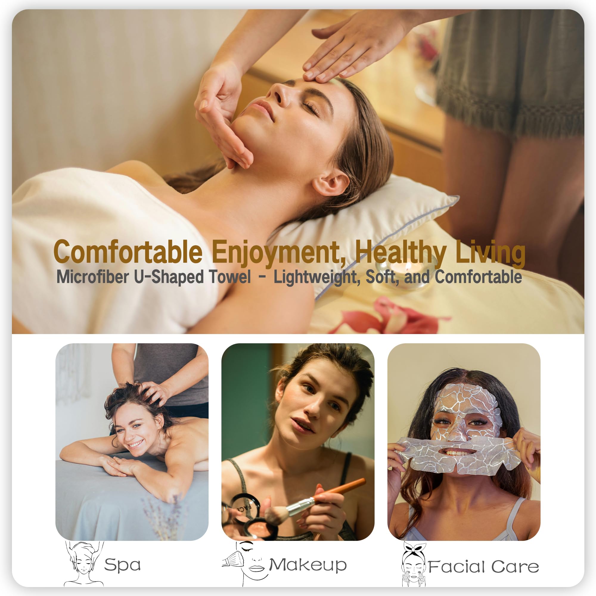MAYOKEN: toallas de microfibra suave y absorbente para retirar maquillaje sin irritación.
