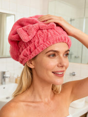 MAYOUTH capa de ducha microfibra, capucha para cabello, uso cómodo