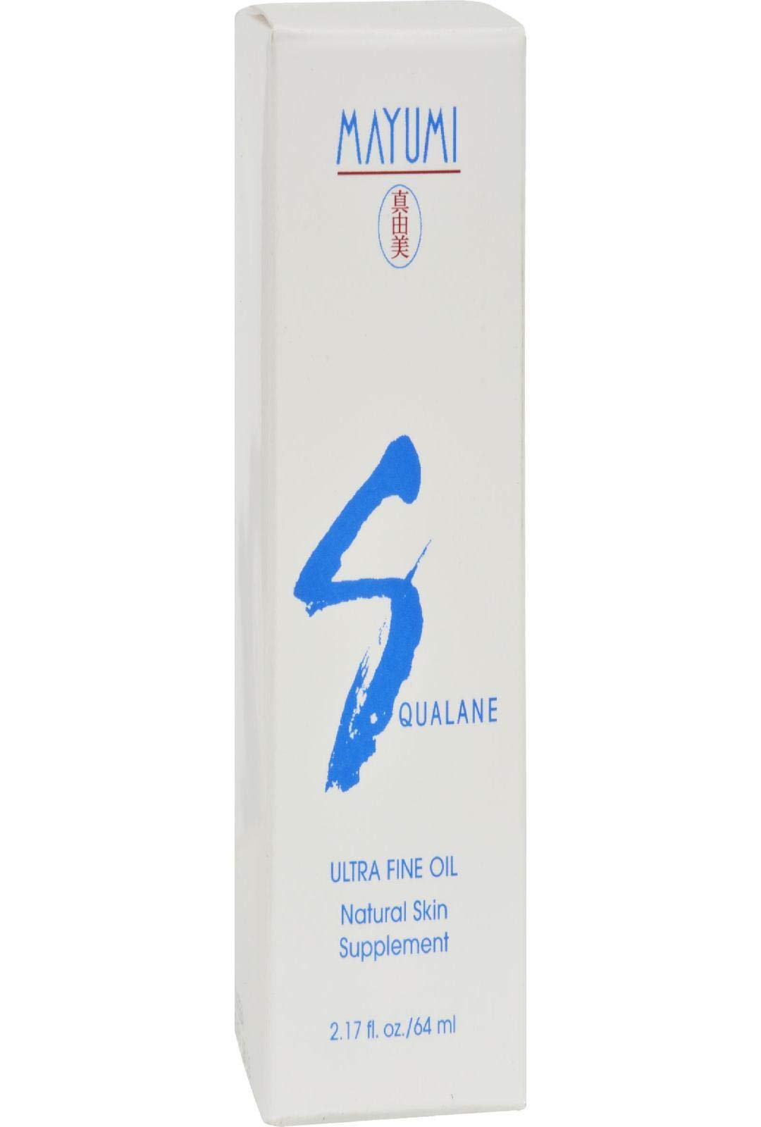 Mayumi Aceite de Escualano en botella, suaviza la piel al aplicar diariamente.
