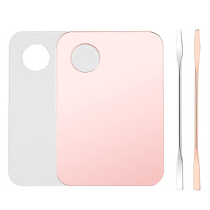 Mcduyant paleta de maquillaje para mezclar base en acabado rosa-oro.