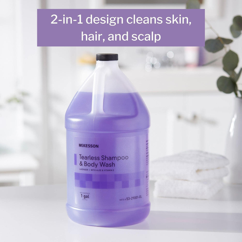 McKesson Shampoo lavanda con aloe y vitamina E limpia suavemente el cabello