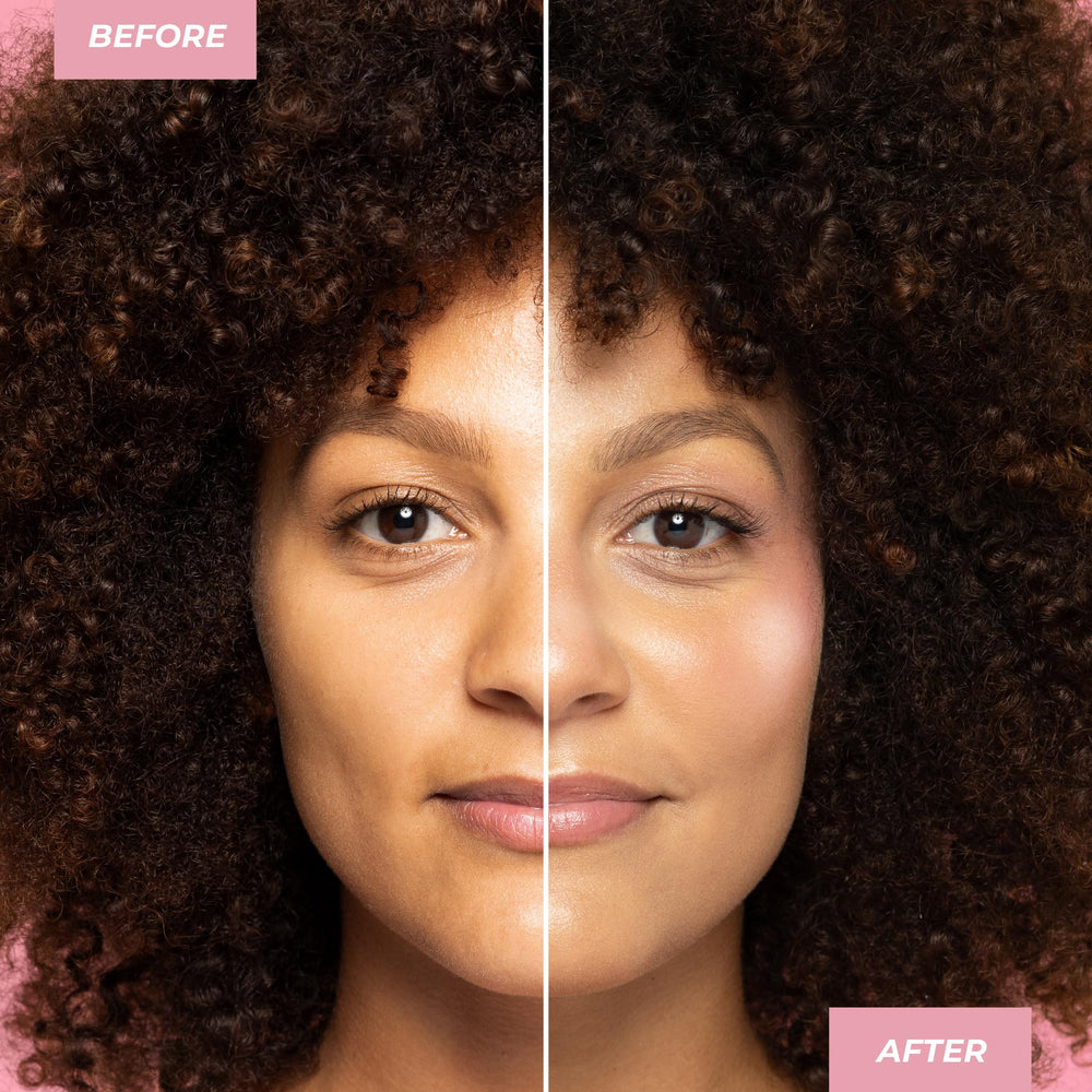MCoBeauty destellos ligeros realzan la piel con aspecto radiante.