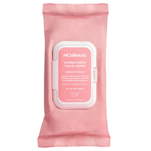 MCoBeauty: toallitas faciales dobles para exfoliación suave y renovación de la piel.