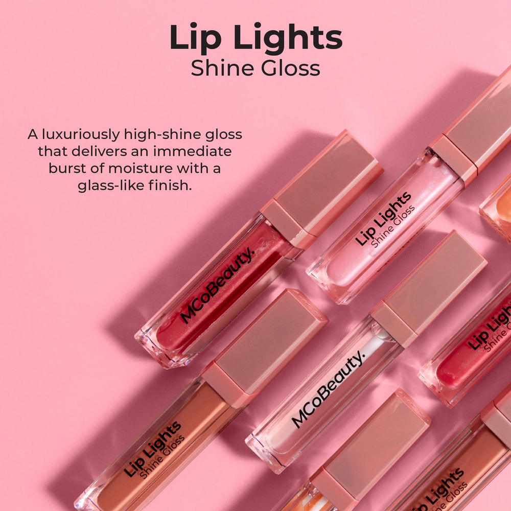 MCoBeauty Lip Lights Shine Gloss portable para retoques en cualquier momento