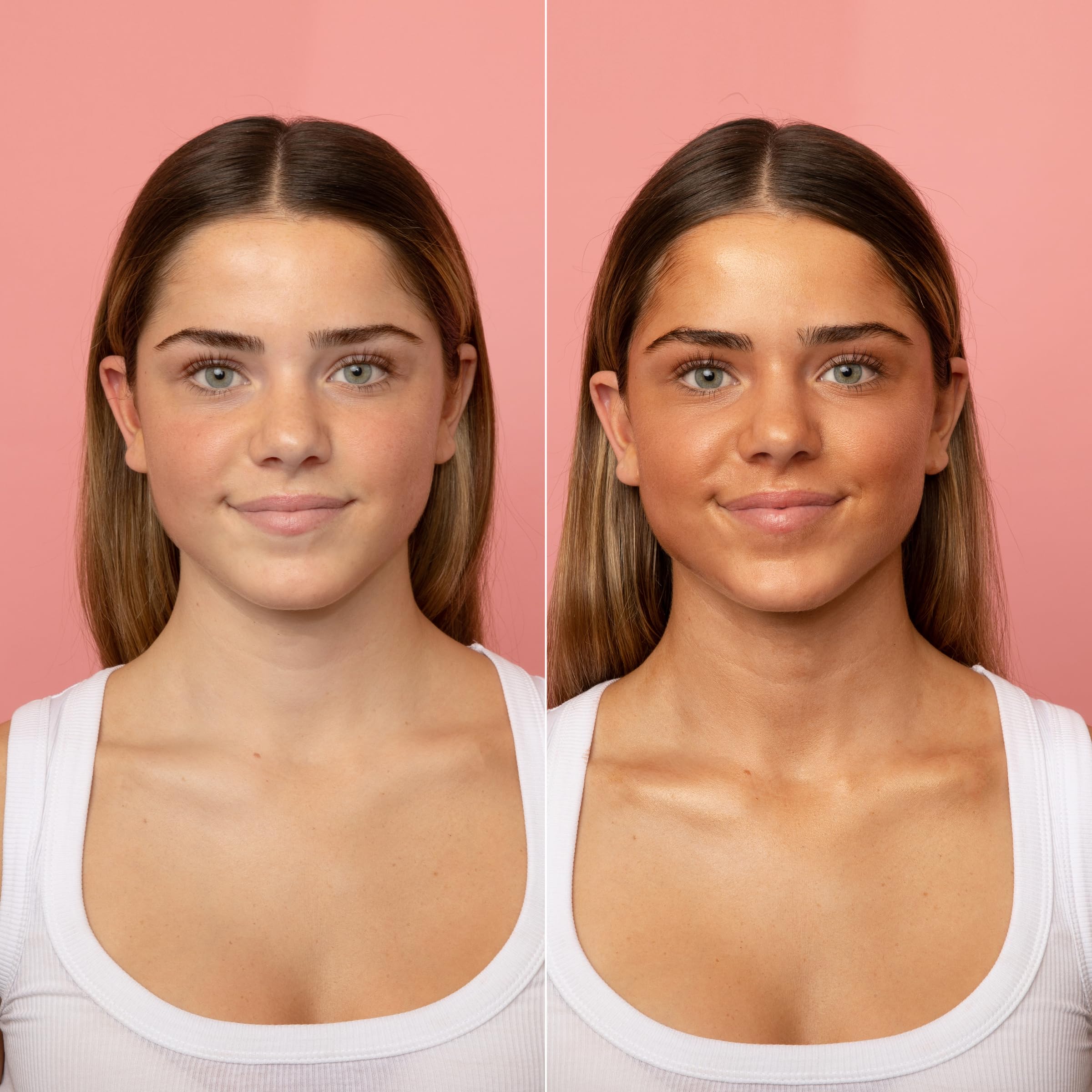 MCoBeauty Super Glow Bronzing Drops: acabado bronceado ligero con destellos dorados suaves.