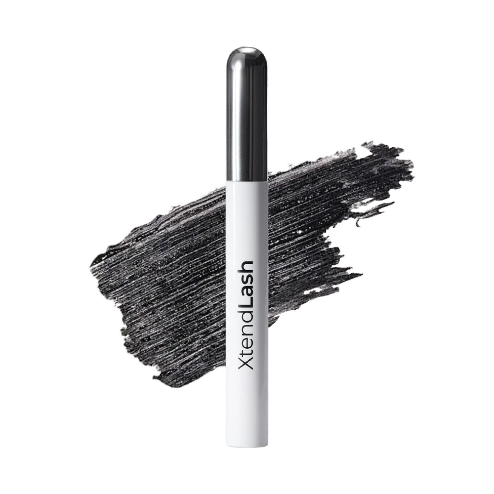 Pestañas definidas con Xtendlash de MCoBeauty tras aplicar la máscara tubing.