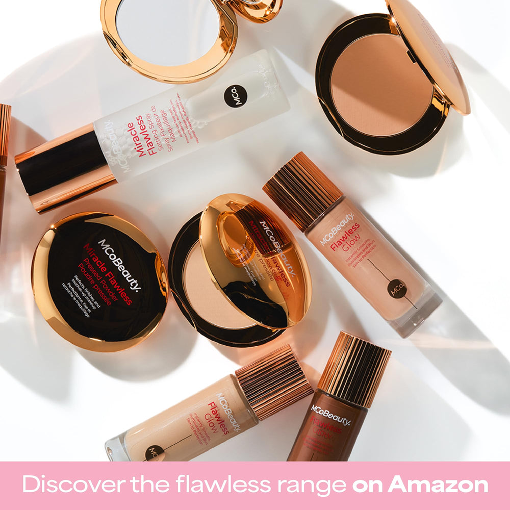 MCoBeauty Flawless Glow ilumina pómulos y arco de Cupido.
