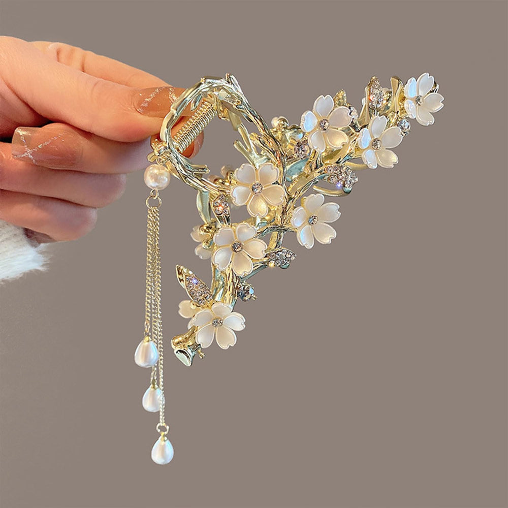 Mdscve diseño floral para looks diarios con pinza